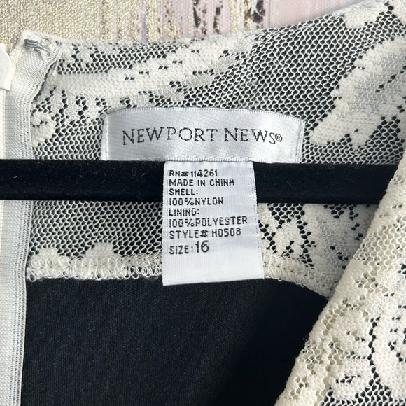 Spiegal’s Newport News Womens 16 Lace Dress, Vtg - Picture 4 of 4